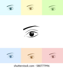 Eye vector icon