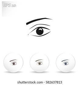 Eye vector icon