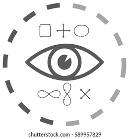 Eye vector icon