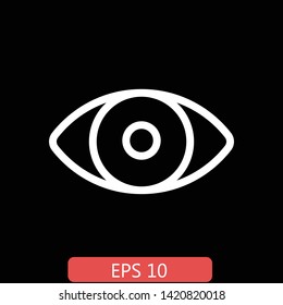 eye vector icon, vector best flat icon, EPS 10, Premium. - Vektör