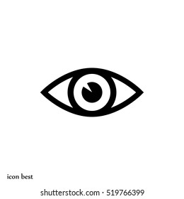 eye vector icon, vector best flat icon, EPS