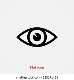 eye vector icon, vector best flat icon, EPS