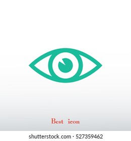 eye vector icon, vector best flat icon, EPS