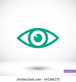 eye vector icon, vector best flat icon, EPS
