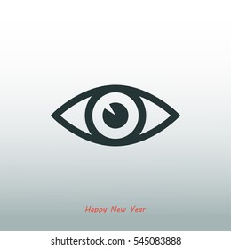 eye vector icon, vector best flat icon, EPS