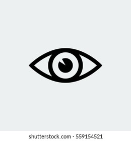 eye vector icon, vector best flat icon, EPS