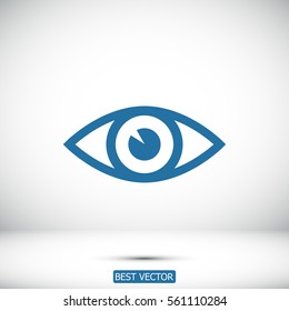 eye vector icon, vector best flat icon, EPS