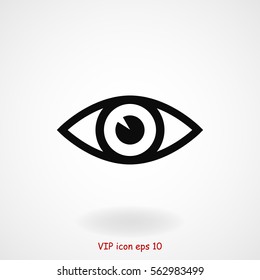 eye vector icon, vector best flat icon, EPS