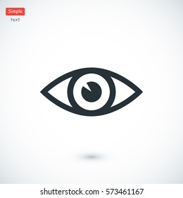 eye vector icon, vector best flat icon, EPS