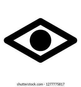 eye vector icon,  black icon