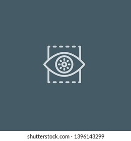 Eye vector icon. Eye concept stroke symbol design. Thin graphic elements vector illustration, outline pattern for your web site design, logo, UI. EPS 10.