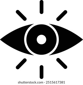 Ilustración de diseño de icono de Vector de ojos
