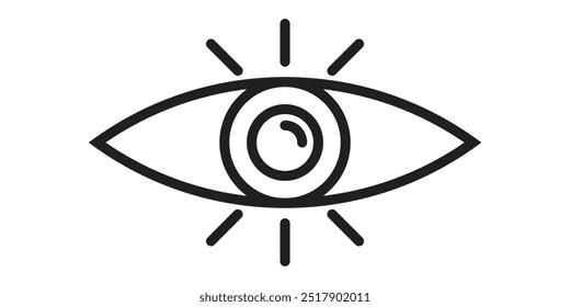 Ilustração de design de ícone de vetor ocular