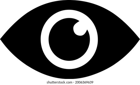 Eye vector icon eps 10. Eye pictogram
