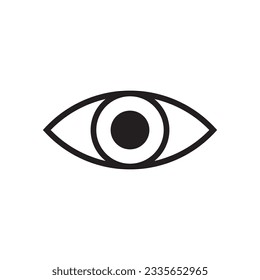 Eye vector icon. Eye flat sign design. Eyes symbol pictogram. UX UI icon