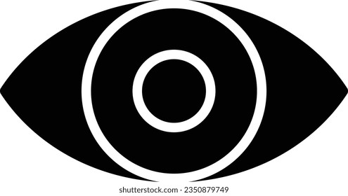 Eye Vector Icon Glyph Style