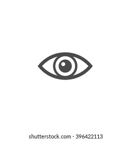 Eye. Vector icon grey
