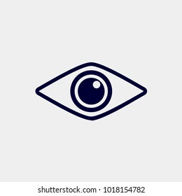 eye vector icon. hide vector icon. look vector icon