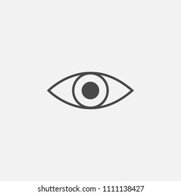 Eye vector icon human eye