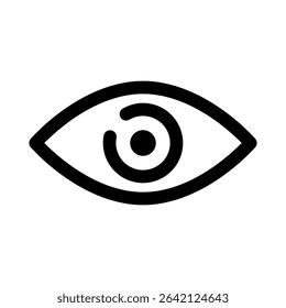 Eye vector icon. Human eyes, vision and view illustration sign. Eye web icon. Visible, sleep and medicine 
supervision observe, lens or cry symbol.