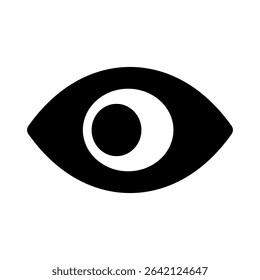 Eye vector icon. Human eyes, vision and view illustration sign. Eye web icon. Visible, sleep and medicine 
supervision observe, lens or cry symbol.