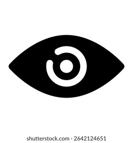 Eye vector icon. Human eyes, vision and view illustration sign. Eye web icon. Visible, sleep and medicine 
supervision observe, lens or cry symbol.