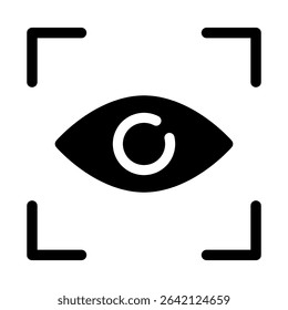 Eye vector icon. Human eyes, vision and view illustration sign. Eye web icon. Visible, sleep and medicine 
supervision observe, lens or cry symbol.