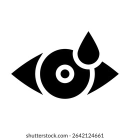 Eye vector icon. Human eyes, vision and view illustration sign. Eye web icon. Visible, sleep and medicine 
supervision observe, lens or cry symbol.