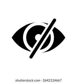 Eye vector icon. Human eyes, vision and view illustration sign. Eye web icon. Visible, sleep and medicine 
supervision observe, lens or cry symbol.