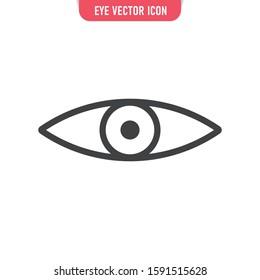 Eye vector icon. Human vision symbol. 