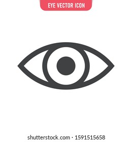 Eye vector icon. Human vision symbol. 