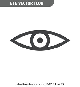 Eye vector icon. Human vision symbol. 