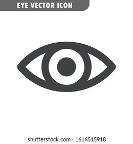 Eye vector icon. Human vision symbol.