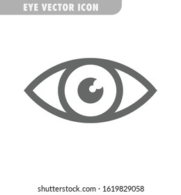 Eye vector icon. Human vision symbol.