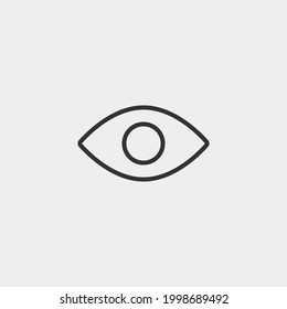 eye vector icon illustration sign 
