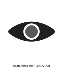 icono del vector de ojos. diseño del logotipo de la plantilla de ilustración.