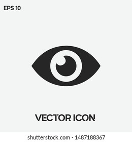 Eye vector icon illustration for web and mobile application. Premium quality.