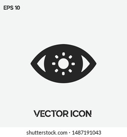 Eye vector icon illustration for web and mobile application. Premium quality.