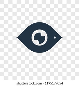 Eye vector icon isolated on transparent background, Eye transparency logo concept