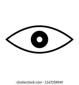 eye vector icon like viewers