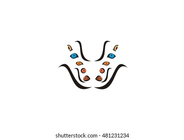 eye vector icon logo