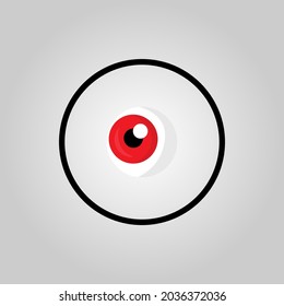 eye vector icon logo Halloween. Halloween icon set,symbol and vector,Can be used for web, print and mobile