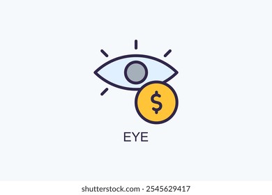 Icono De Vector De Ojos O Ilustración De Logo