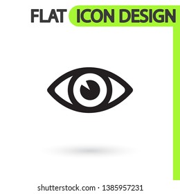 Eye  vector icon , lorem ipsum Flat design