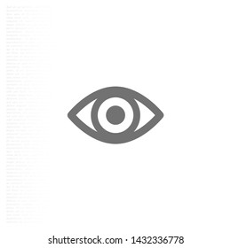 Eye Vector icon . Lorem Ipsum Illustration design