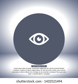 Eye Vector icon . Lorem Ipsum Illustration design