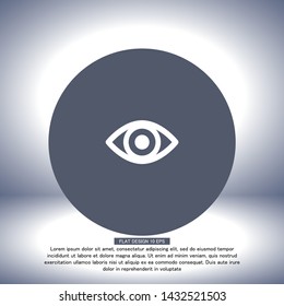 Eye Vector icon . Lorem Ipsum Illustration design
