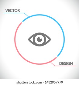 Eye Vector icon . Lorem Ipsum Illustration design