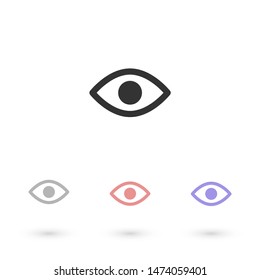 Eye Vector icon . Lorem Ipsum Illustration design