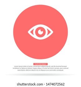 Eye Vector icon . Lorem Ipsum Illustration design